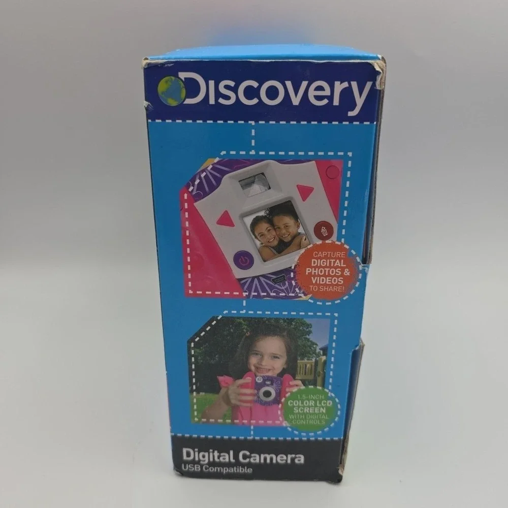 Discovery Kids Toy Camera - 0.3-Megapixel Digital Camera - Pink & Purple floral